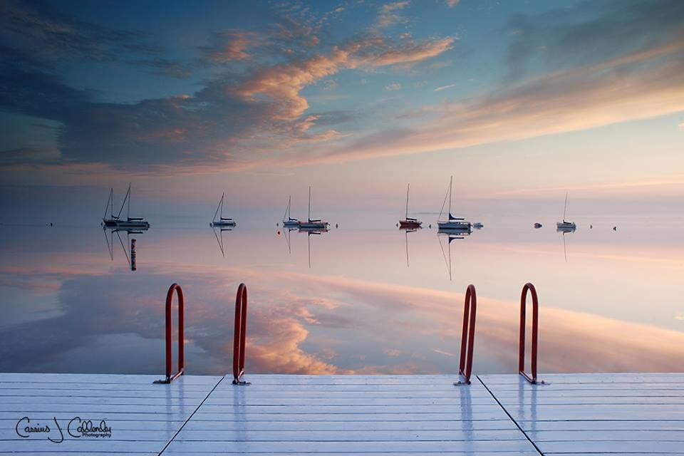 Union Terrace Swimmer's Pier at Sunrise
